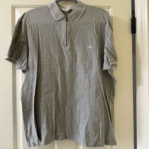 Salvatore Ferragamo pullover zip neck designer polo shirt made in Italy XL